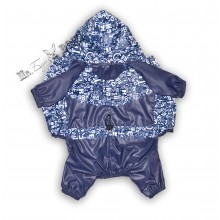 Дождевик на собаку «Алфавит» На подкладке