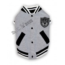 Бомбер на собаку Cерый