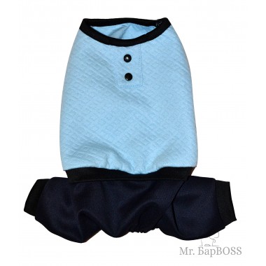 Комбинезон на собаку "Ромбик Голубой