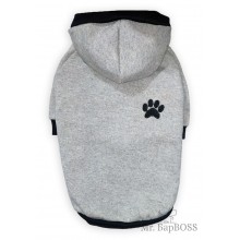 Толстовка "Лапка"  Серый    С ВЫШИВКОЙ   