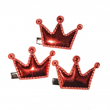 Заколка Корона Красная для собак